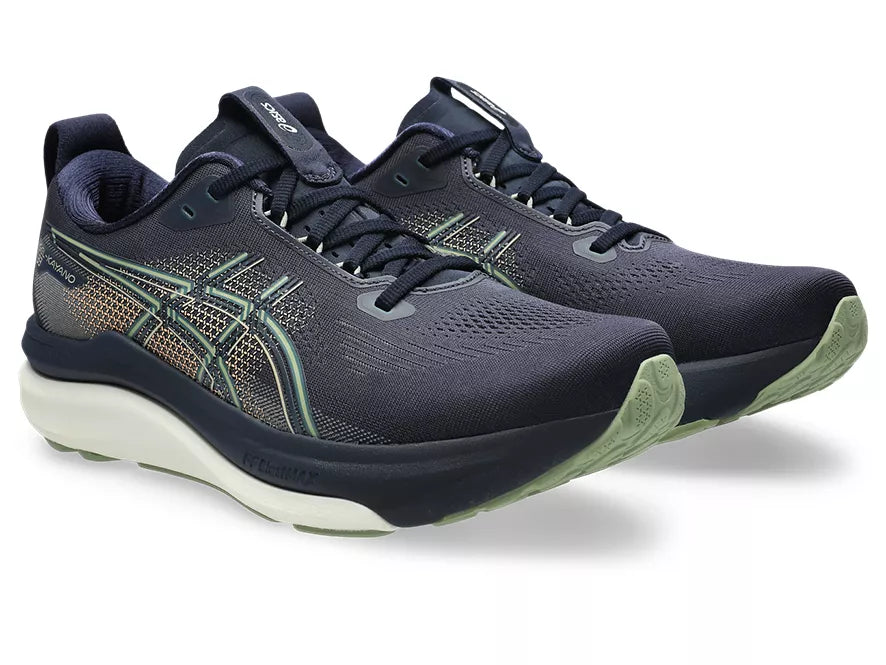 Men's Asics GEL-Kayano 33 Midnight/Khaki Green lateral view
