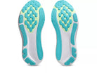Men's Asics GEL-Kayano 33 White/Energy Aqua outsole view