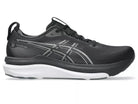 Men's Asics Gel-Kayano 33. Black upper. Black/White midsole. Lateral view.