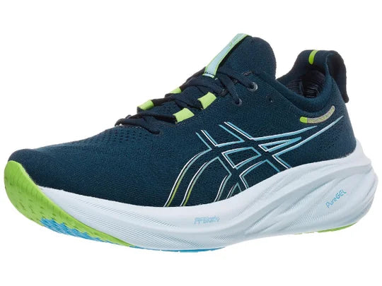 Asics Gel Nimbus 26 Men s French Blue Electric Lime Confluence Running Company