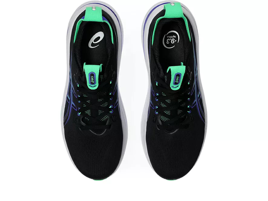 Men's Asics Gel-Nimbus 28 Black/Cobalt Burst top view