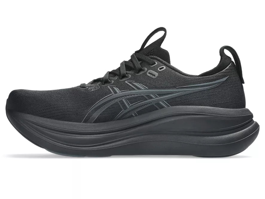 Men's Asics Gel-Nimbus 28 Black/Graphite Grey medial view