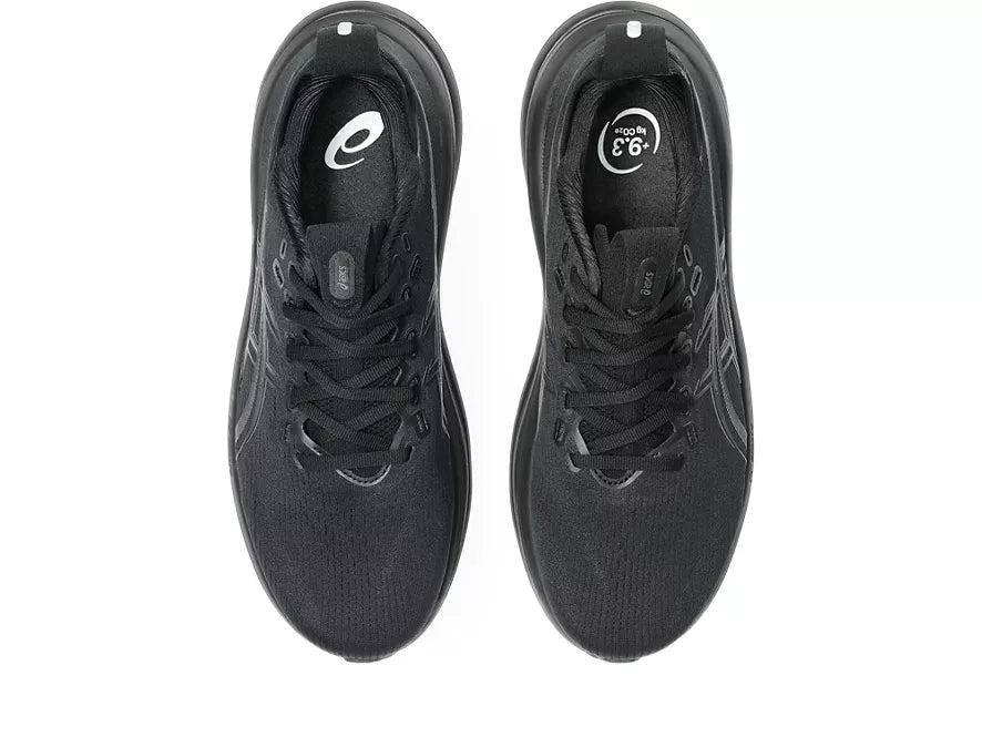 Men's Asics Gel-Nimbus 28 Black/Graphite Grey top view