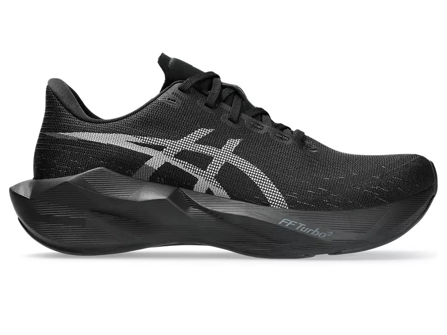 Men's Asics Novablast 6 Black/Black lateral view
