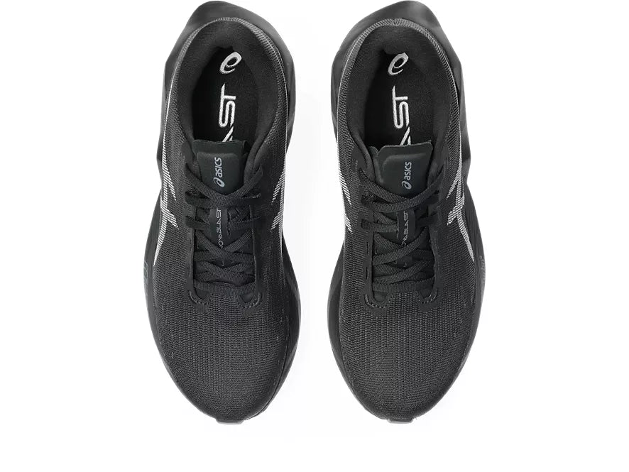 Men's Asics Novablast 6 Black/Black top view