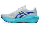 Men's Asics Novablast 6 White/Energy Aqua medial view