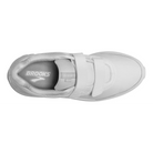 Men's Brooks Addiction Walker 2 V-Strap. White upper. White midsole. Top view.