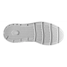 Men's Brooks Addiction Walker 2 V-Strap. White upper. White midsole. Bottom view.