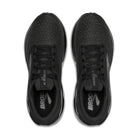 Men's Brooks Adrenaline GTS 24. Black upper. Black midsole. Top view.