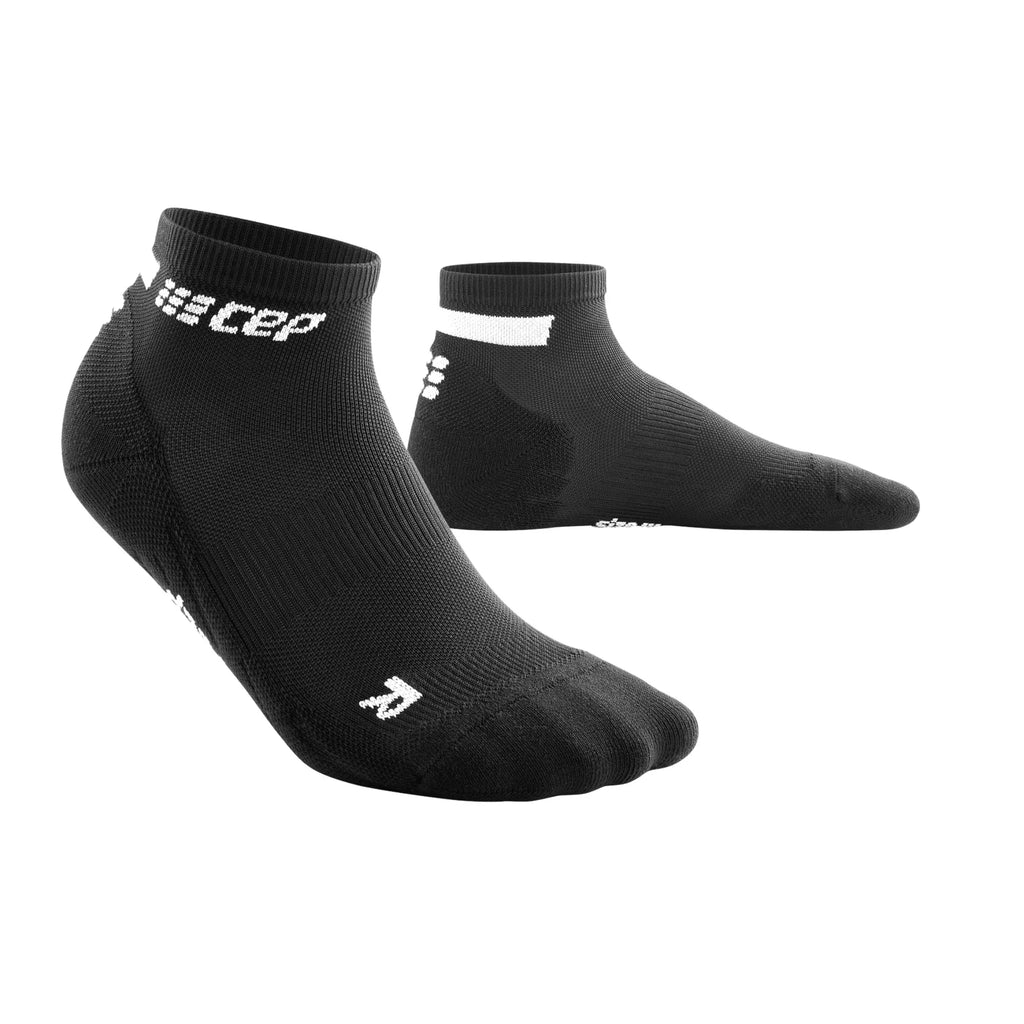 Men's CEP The Run 4.0 Low Cut Socks. Black.