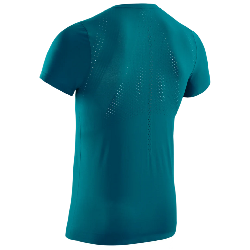 CEP Ultralight Shortsleeve Shirt Mens. Petrol. Back view. 