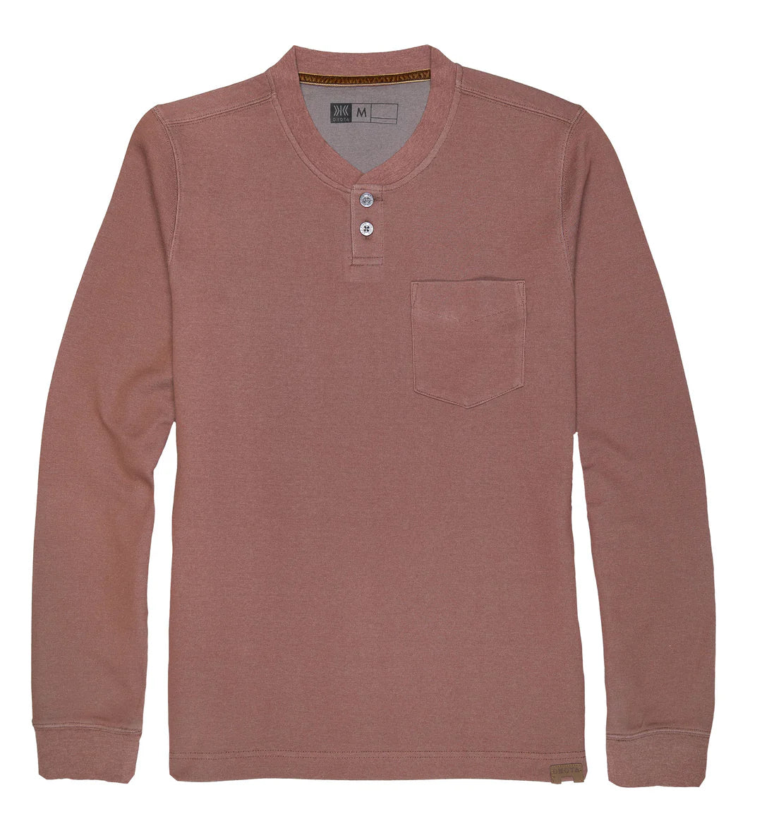 Dakota Grizzly Remy 2-Button Henley Shirt Men's Russet