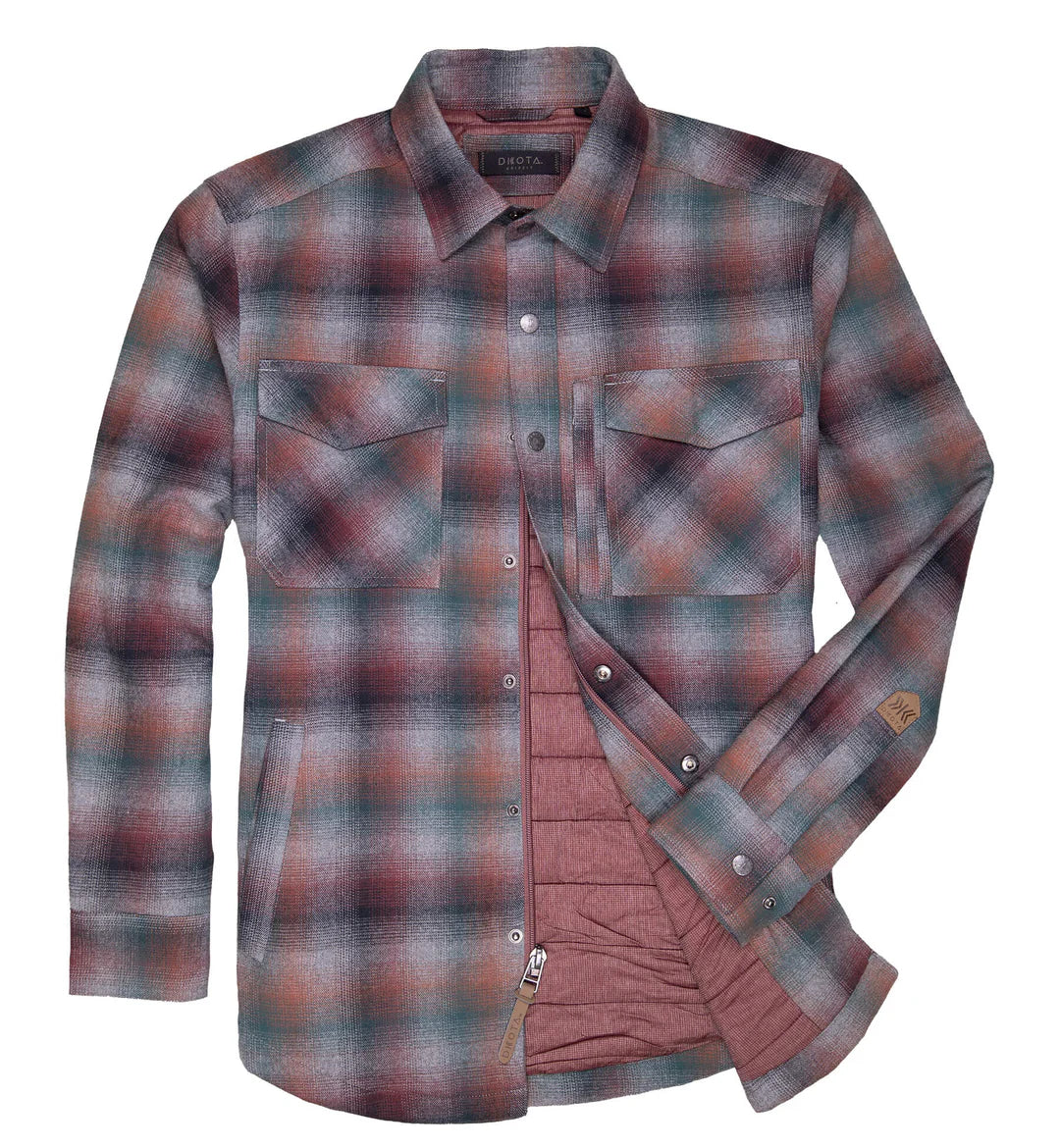 Dakota Grizzly Tobias Flannel Shirt Jacket Men's Brick