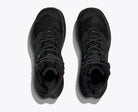 Men's Hoka Anacapa 2 Mid GTX. Black upper. Black midsole.Top view.