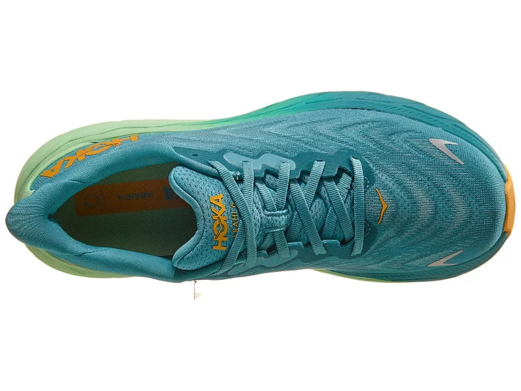 Hoka | Arahi 6 | Men'S | Ocean Mist/Lime Glow – Confluence Running.