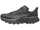 Men's Hoka Speedgoat 5 GTX Ice. Black upper. Black midsole. Lateral view.