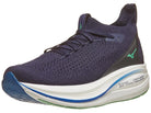 Men's Mizono No Vista 2. Navy upper. White midsole. Lateral view.
