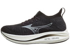 Men's Mizuno Neo Zen. Dark Grey upper. White midsole. Lateral view.