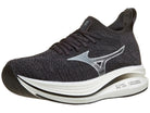 Men's Mizuno Neo Zen. Dark Grey upper. White midsole. Lateral view.