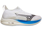 Men's Mizuno Neo Zen in White/Frontier Blue, medial view.