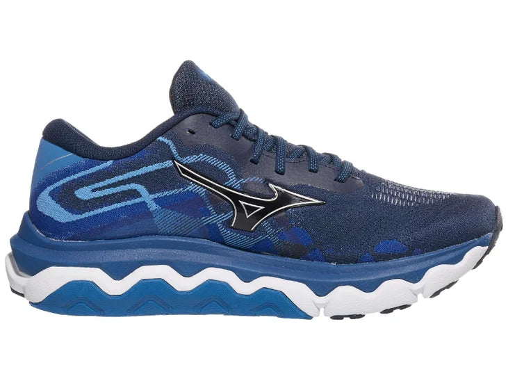 Mizuno Wave Horizon 7 Men s Dress Blue Silver Confluence Running Company