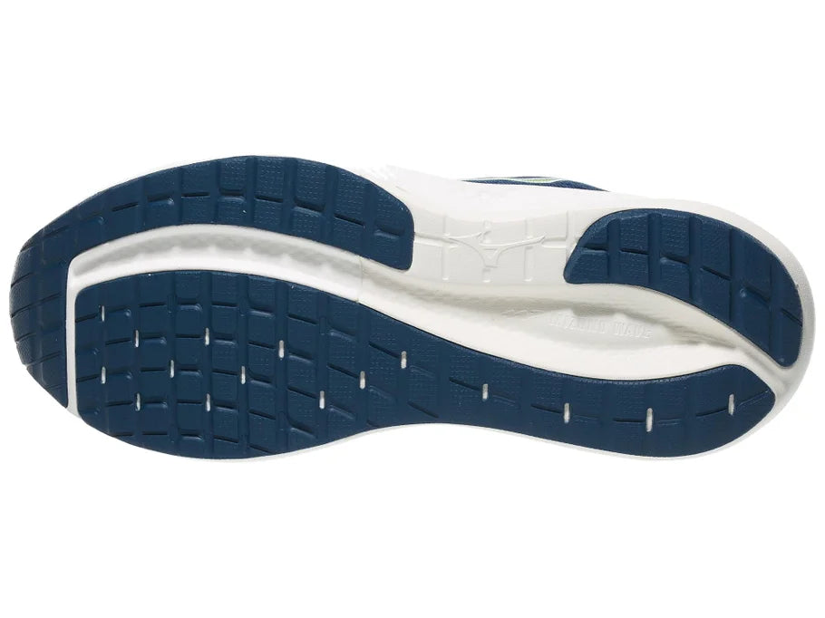 Men's Mizuno Wave Inspire 22 in Estate Blue/White - outsole view