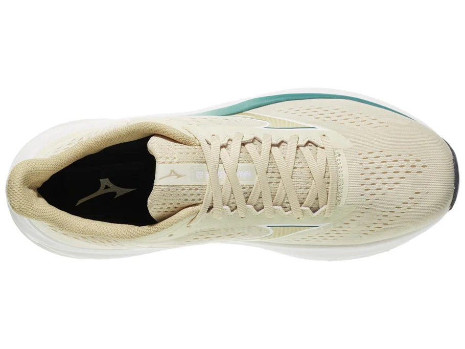 Men's Mizuno Wave Inspire 22 in Summer Sand/Pale Khaki - top view
