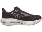 Men's Mizuno Wave Rider 29 in Black Sand/Quiet Shade, medial view.
