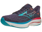 Men's Mizuno Wave Rider 29. Grey upper. White midsole. Lateral view.