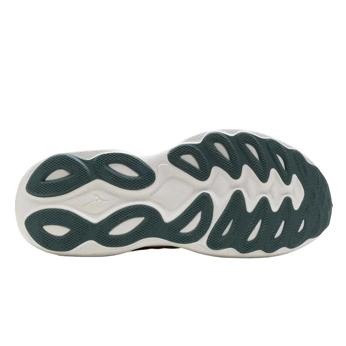 Men's Mizuno Wave Sky 9 in Pale Khaki/Curds and Whey, outsole view