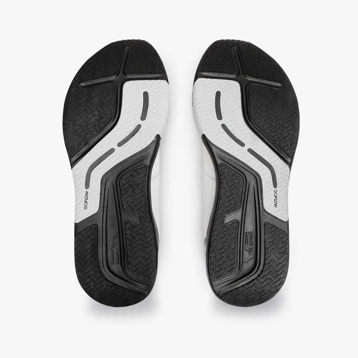 Men's Mount to Coast R1 in White/Black, outsole view