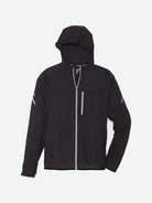 Men's Nathan Stealth Jacket. Black. Front view.