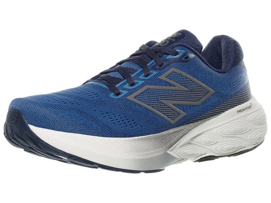 Men's New Balance 880 v15. Blue upper. White midsole. Lateral view.