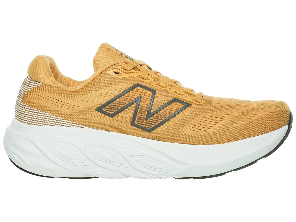 Men's New Balance 880v15. Orange upper. White midsole. Medial view.