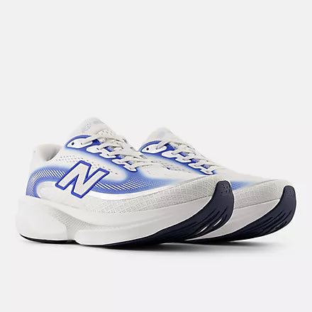 Men's New Balance Fresh Foam X Ellipse v1 in White/Blue, lateral view