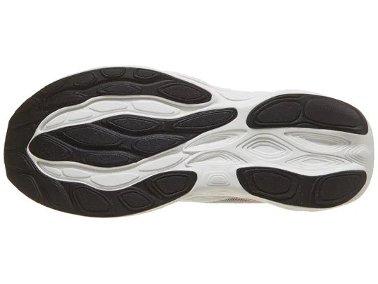 Men's New Balance 1080 v14. Grey upper. White midsole. Bottom view.