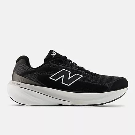 Men's New Balance 860 v15. Black upper. White midsole. Lateral view.