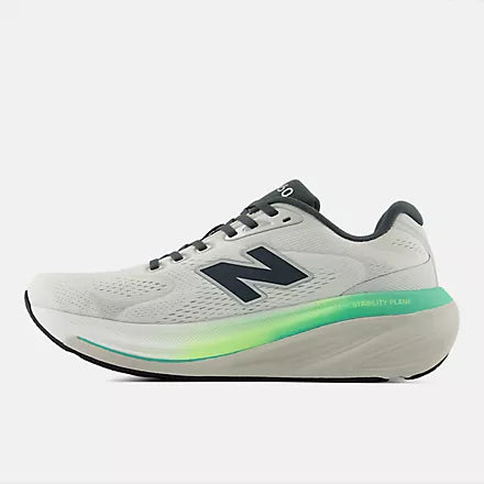 Men's New Balance 860 v15. White upper. White midsole. Medial view.