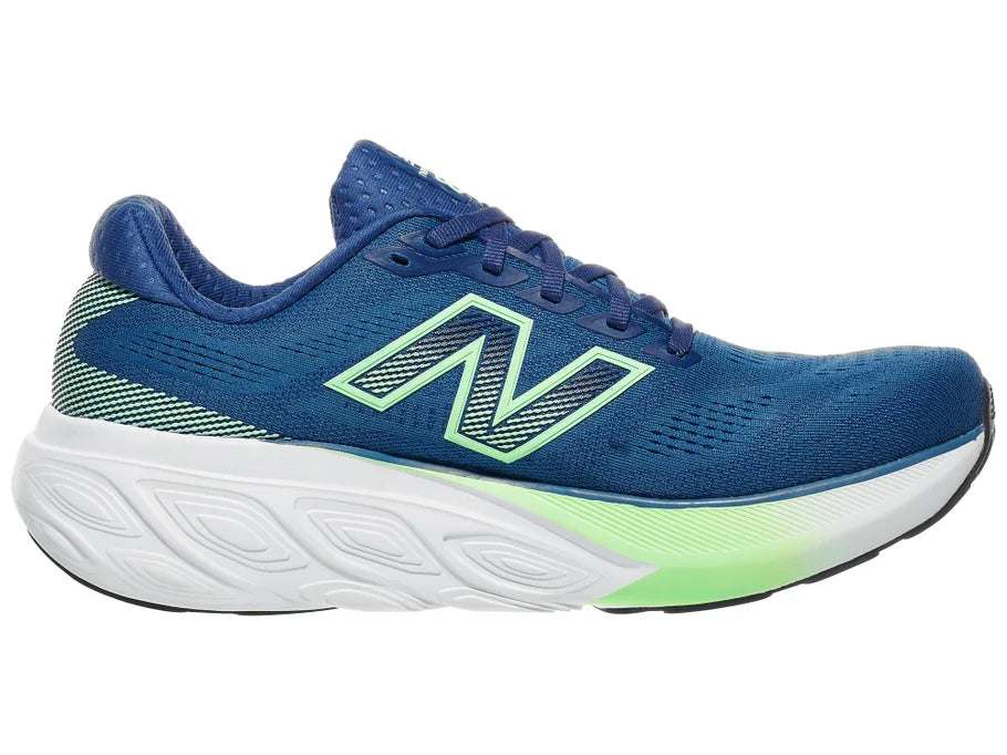 Men's New Balance 880 v15. Blue upper. White midsole. Medial view.