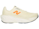 Men's New Balance Fresh Foam X More v5 in Angora/Sea Salt/Hot Mango — medial view