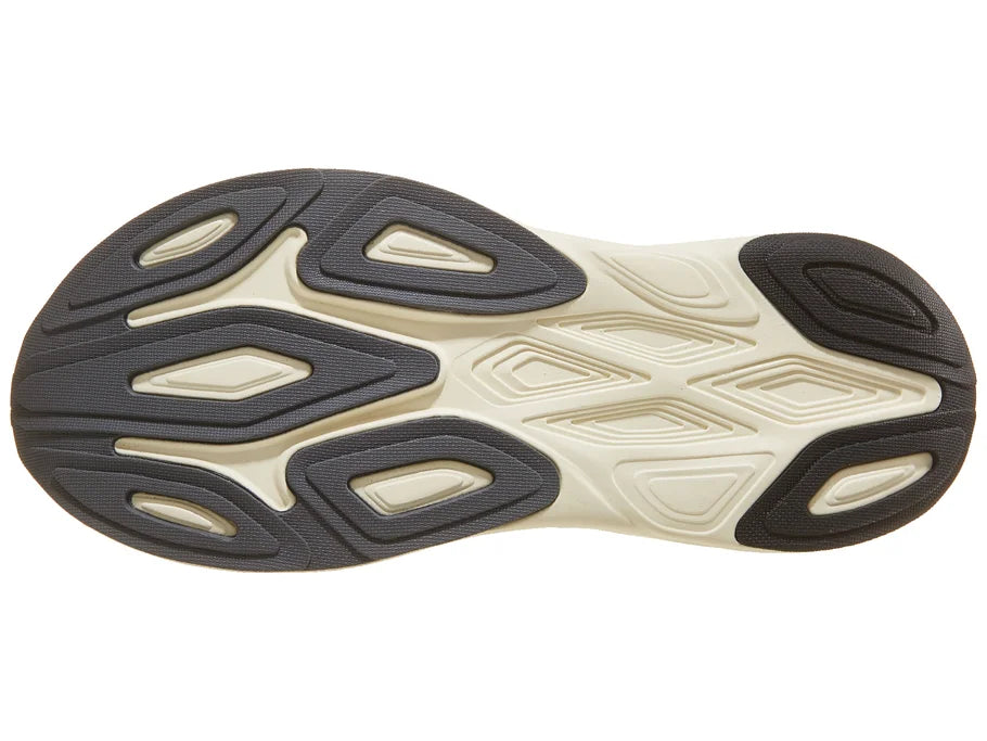 Men's New Balance Fresh Foam X More v6. Grey upper. Off White midsole. Bottom view.