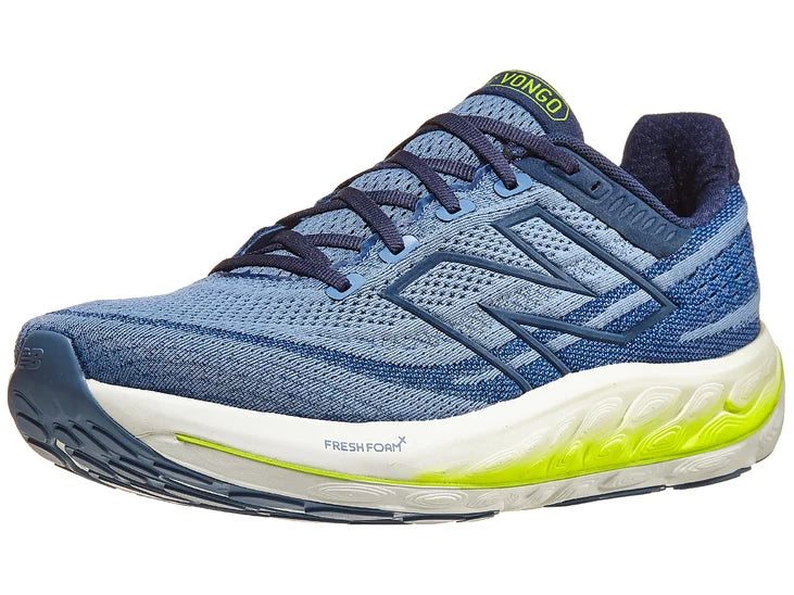 Men's New Balance Fresh Foam X Vongo v6 in Mercury Blue/Thirty Watt — lateral view