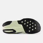 Men's New Balance Rebel v5. Grey upper. Off White midsole. Bottom view.