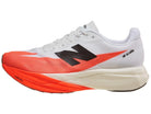 Men's New Balance SuperComp Elite v5. White/Red upper. White/Red midsole. Lateral view.