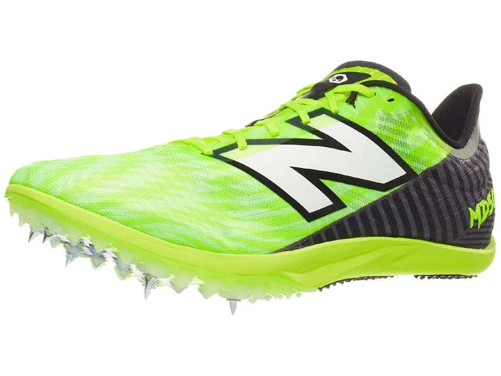 Men's New Balance FuelCell Supercomp MD500. Yellow upper. Yellow midsole. Lateral view.