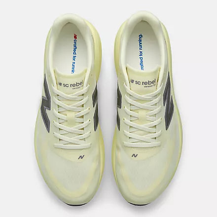 Men's New Balance SuperComp Rebel v1 in Pistachio Butter — top view