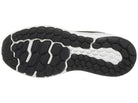Men's New Balance Vongo V5. Black upper. White midsole. Bottom view.