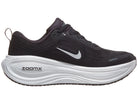 Men's Nike Vomero Plus. Black upper. White midsole. Medial view.