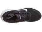 Men's Nike Vomero Plus. Black upper. White midsole. Top view.