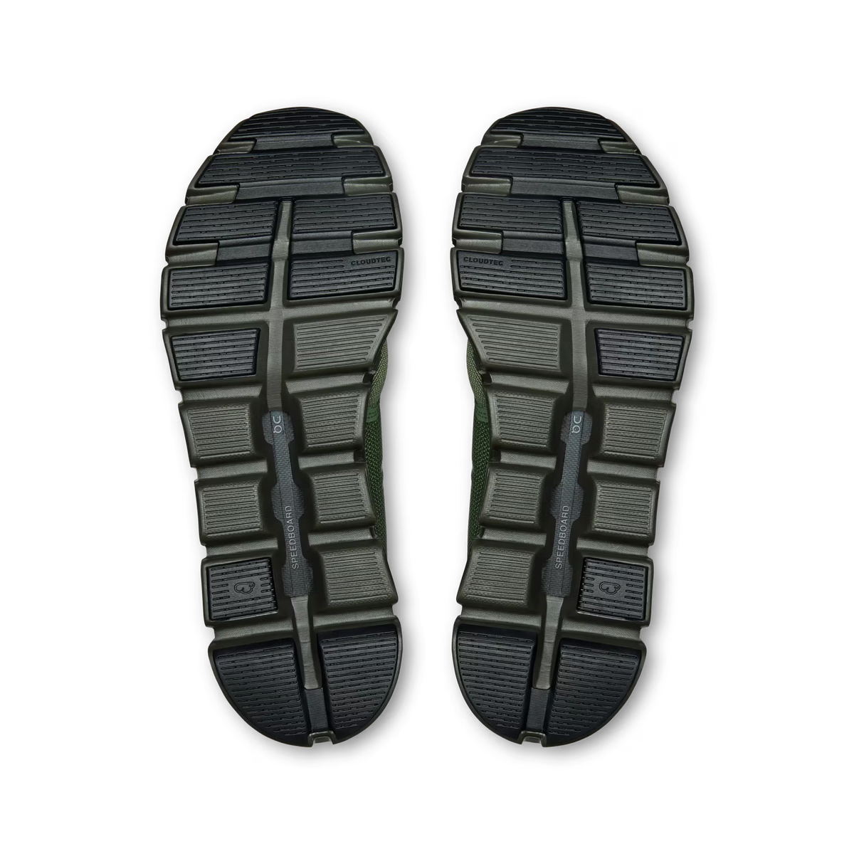 Men's On Cloud 6 in Thyme/Espresso, outsole view